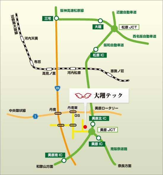 堺支店・工場地図